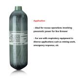 Explosive Models EN12245 CE Certified 15-Year Service Life Air Cylinder High Pressure Hydrogen Cylinder for Paintball